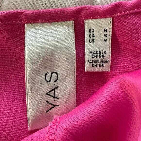 YAS Womens Slip Dress Color Block Midi Satin Spring Party Cocktails Evening | M - Picture 7 of 11